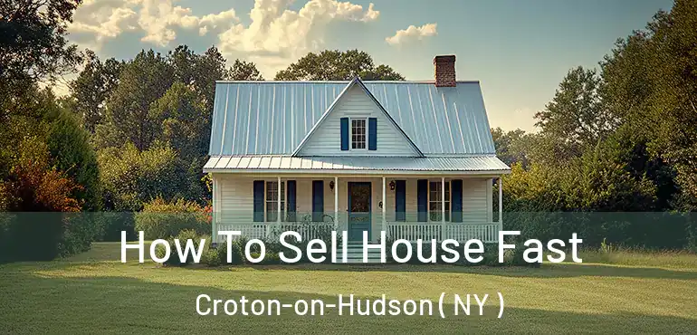  How To Sell House Fast Croton-on-Hudson ( NY )
