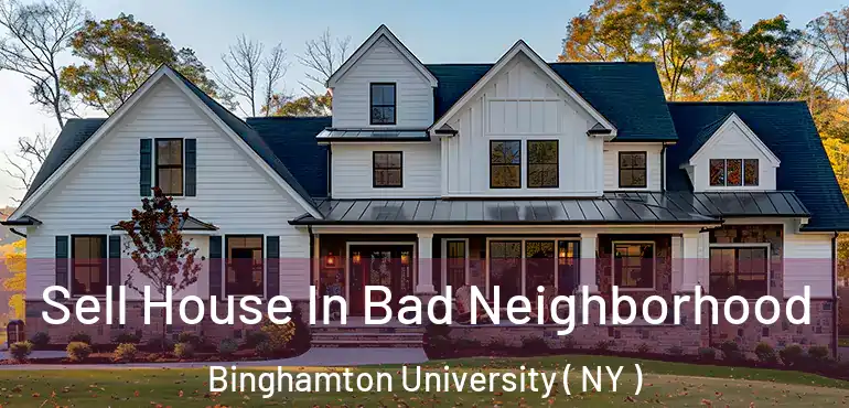  Sell House In Bad Neighborhood Binghamton University ( NY )