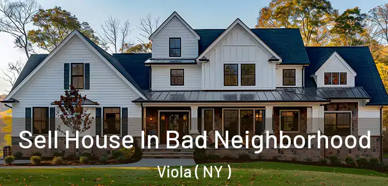  Sell House In Bad Neighborhood Viola ( NY )
