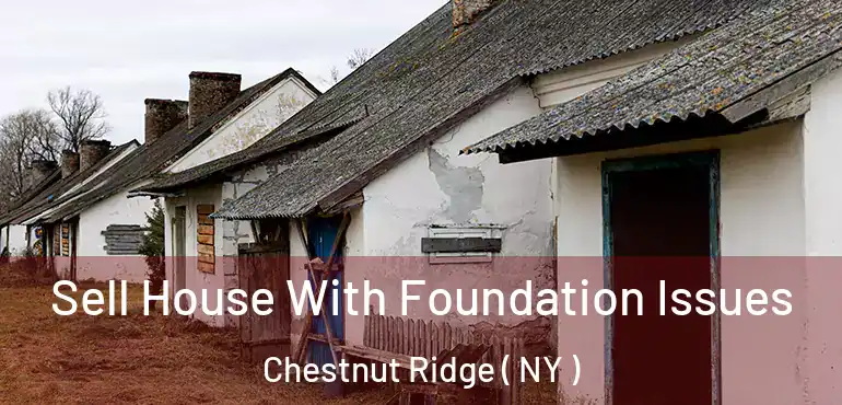  Sell House With Foundation Issues Chestnut Ridge ( NY )