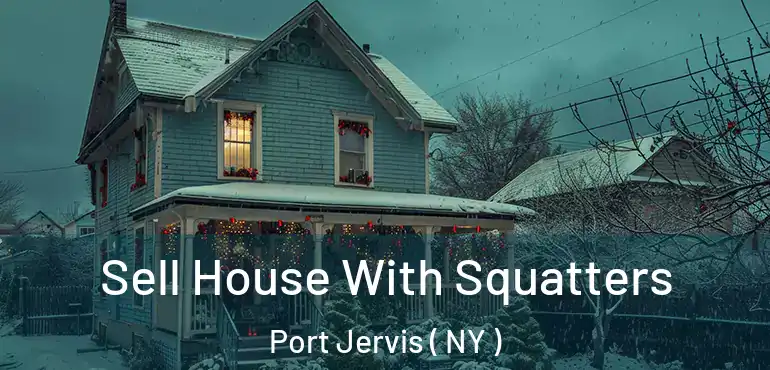  Sell House With Squatters Port Jervis ( NY )