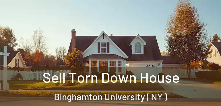  Sell Torn Down House Binghamton University ( NY )